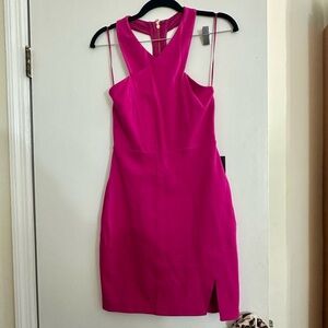 Gorgeous pink Express mini-dress/minidress Size XS NWT great slit
